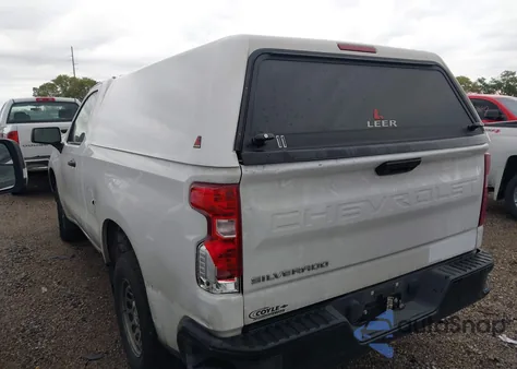 2023 Chevrolet Silverado 1500 2Wd Standard Bed Wt из США, поврежденный, VIN 3GCNAAEK4PG349848